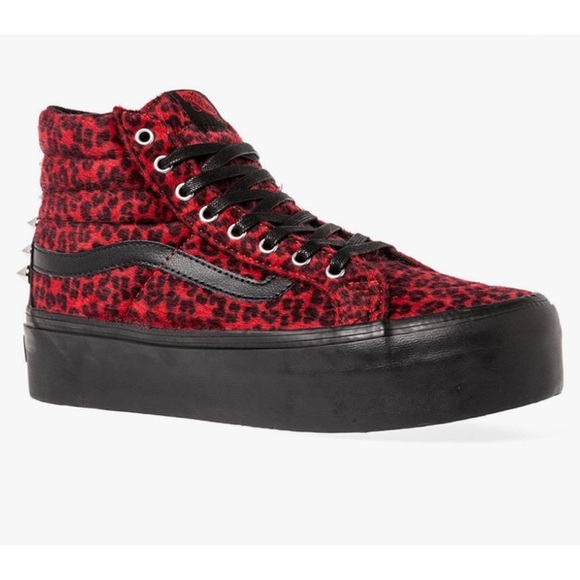 red leopard vans